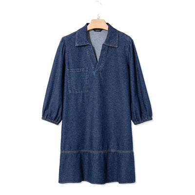 Avery™ | Tummy Flattering Denim Dress