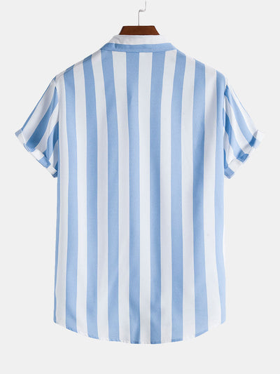 Izaiah | Wide Stripes Stand Shirts