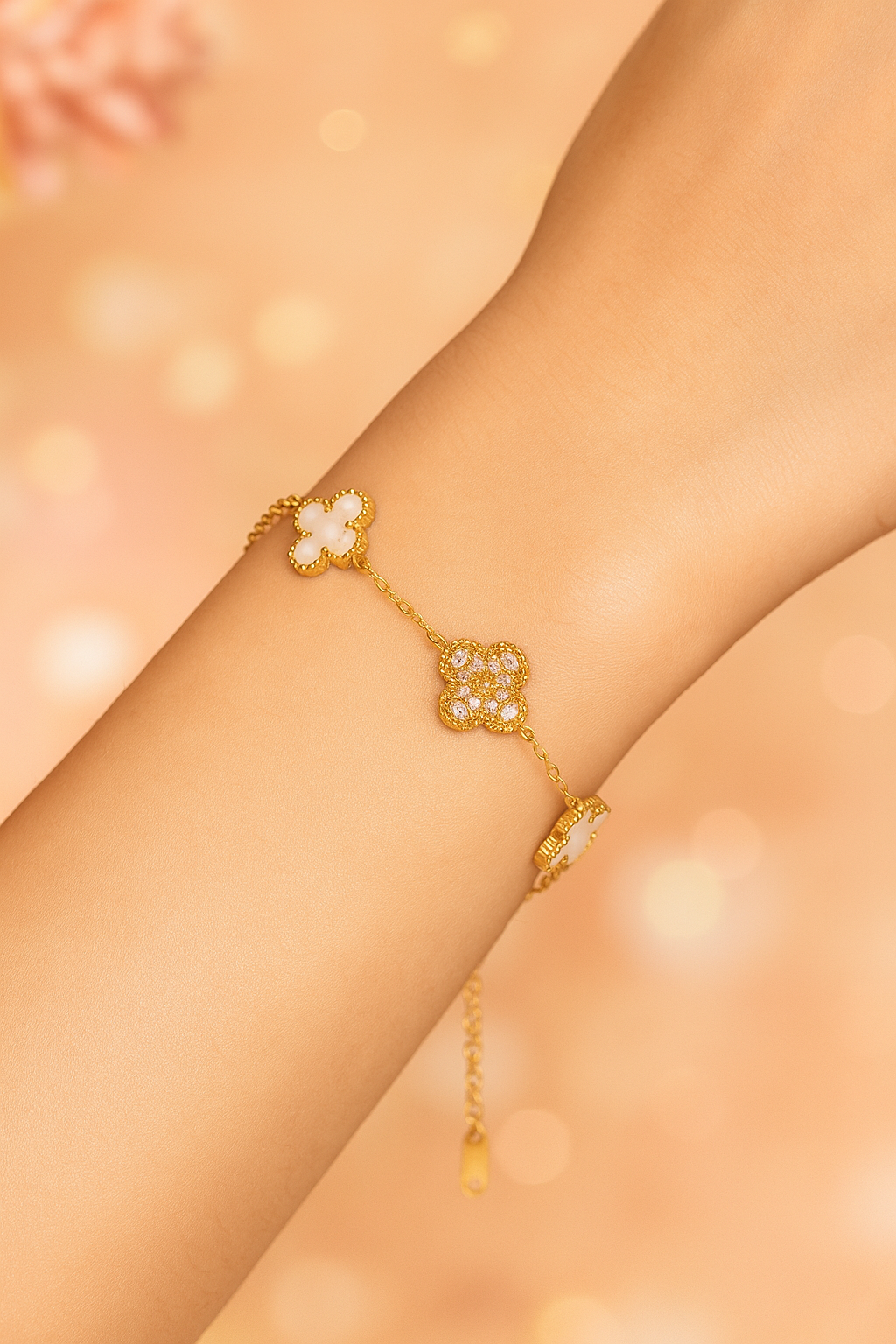 Lucky Luxe Clover Bracelet