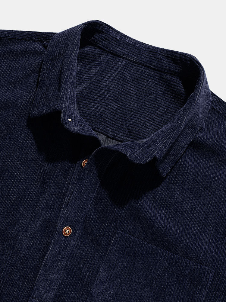 Nathaniel | Solid Short Sleeve Basic Shirts