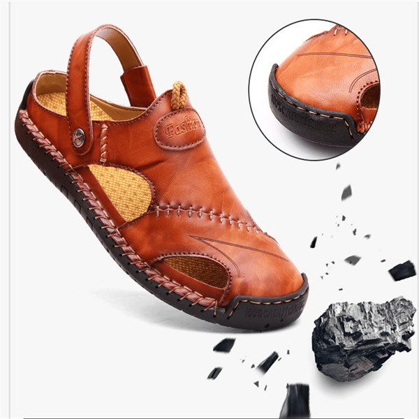 Robin | Leather Sandals with Secure Support