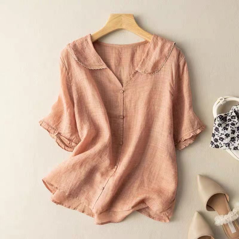 Maelle | Tummy Covering Linen Blouse