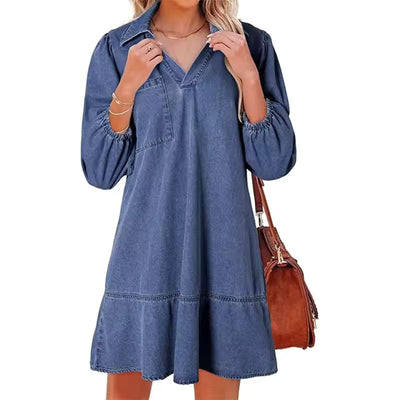 Avery™ | Tummy Flattering Denim Dress