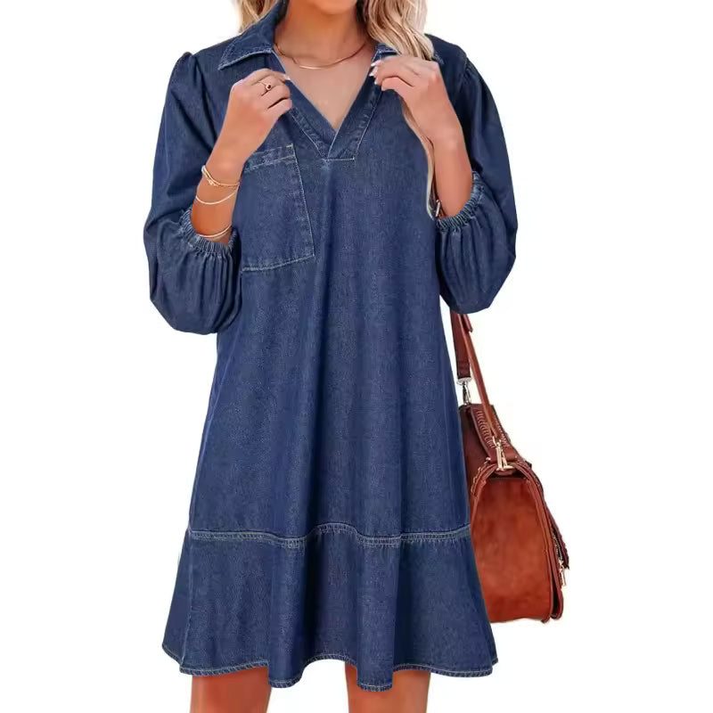 Avery™ | Tummy Flattering Denim Dress