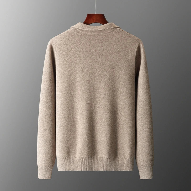 Gary | Men’s Cashmere Knitted Zip-Through Jacket