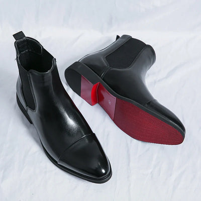 Franzese Genuine Leather Chelsea Boots