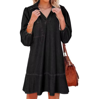 Avery™ | Tummy Flattering Denim Dress
