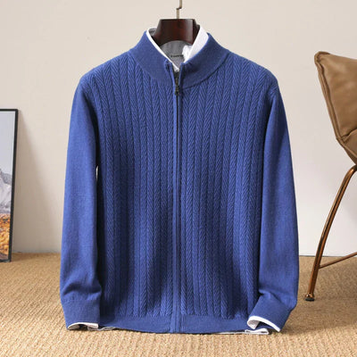 Rhys | 100% Merino Wool Full Zip Jumper
