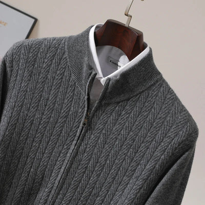 Rhys | 100% Merino Wool Full Zip Jumper
