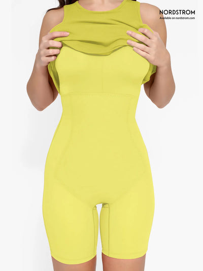 Yellow Popilush® shaping bodysuit for tummy control and enhanced shape, from Nordstrom.