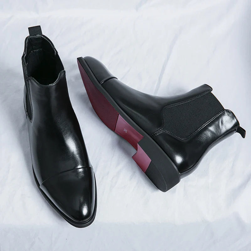 Franzese Genuine Leather Chelsea Boots