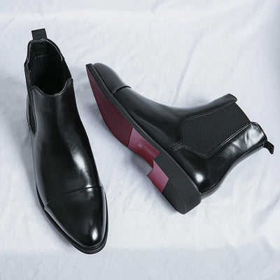 Franzese Genuine Leather Chelsea Boots