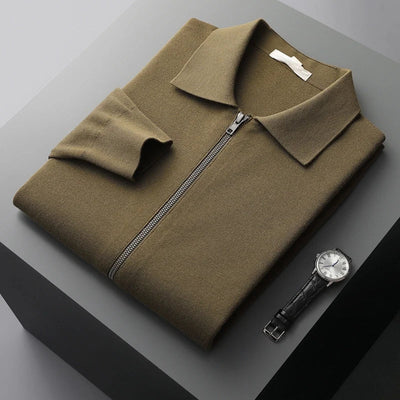 Gary | Men’s Cashmere Knitted Zip-Through Jacket