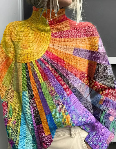Audrey | Cheerful Colored Turtleneck Sweater
