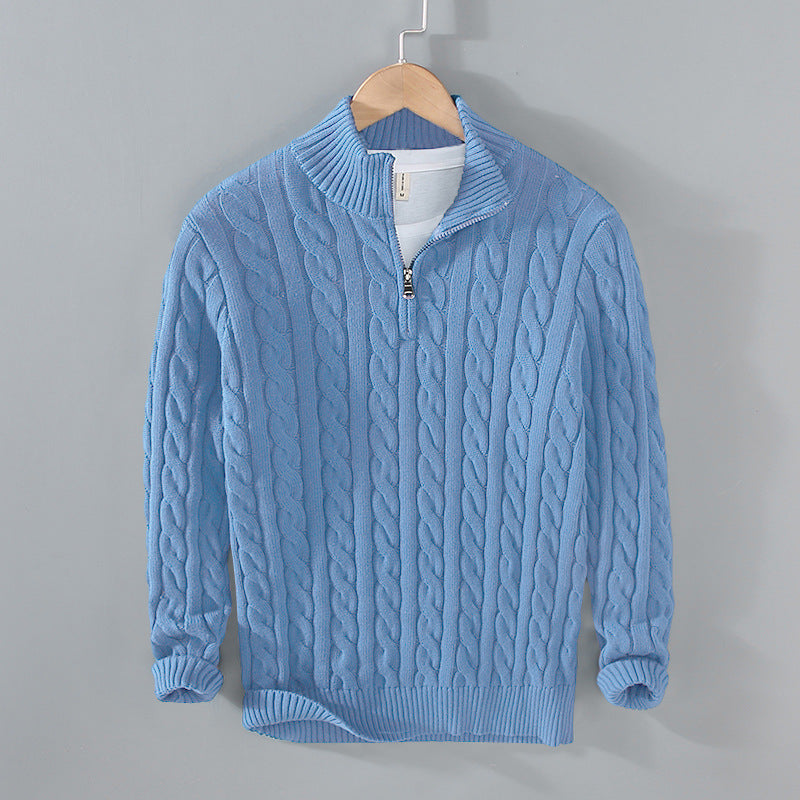 Everett | Half-Zip Cable-Knit Sweater