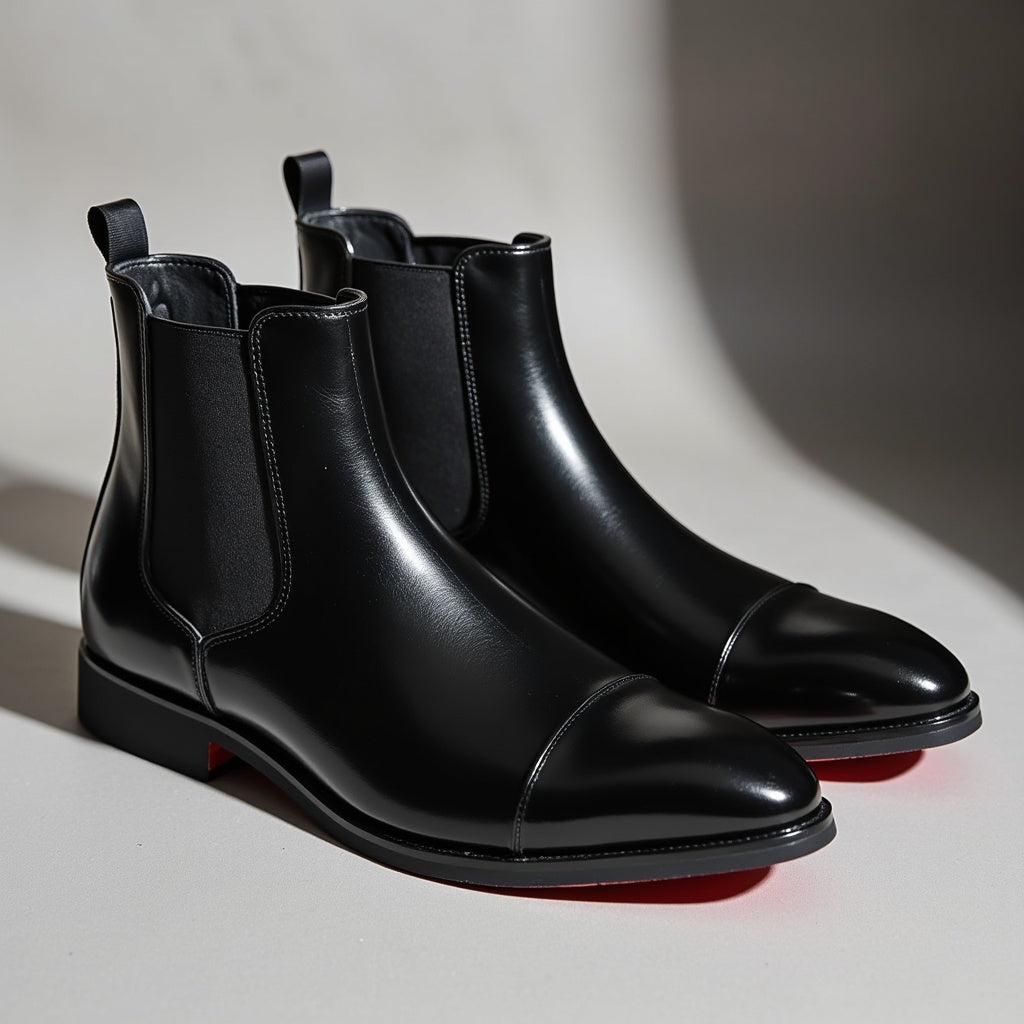 Franzese Genuine Leather Chelsea Boots