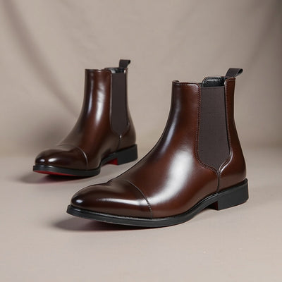 Franzese Genuine Leather Chelsea Boots