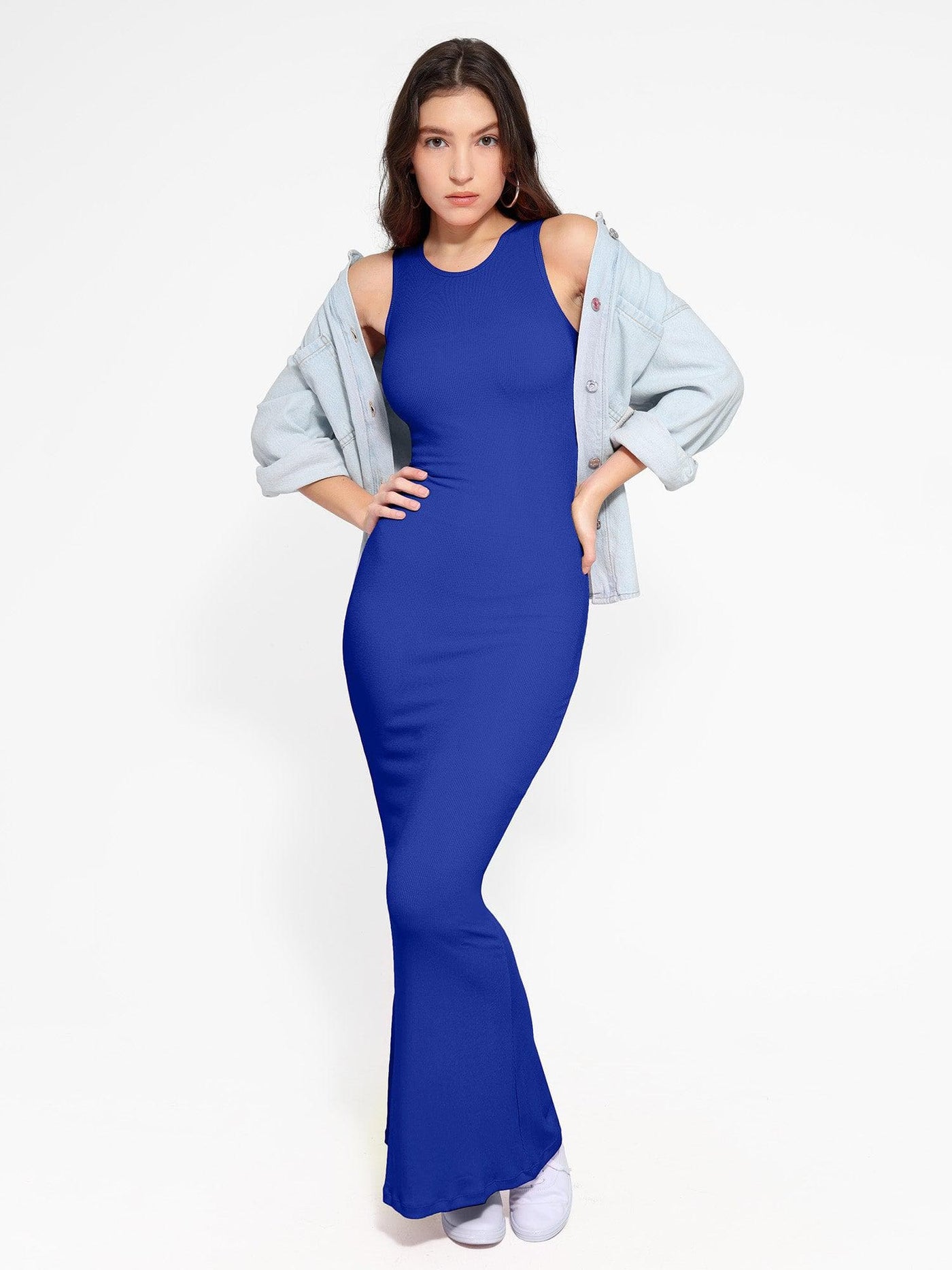 Popilush® maxi dress with shapewear, a modern stylish look